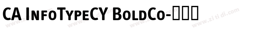 CA InfoTypeCY BoldCo字体转换